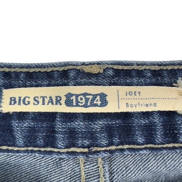 Big Star Joey Boyfriend Distressed Stretch Soft Comfort Jeans Women's Size 27R - Picture 5 of 7